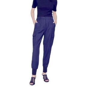 SANCTUARY PINSTRIPE CARGO PANTS